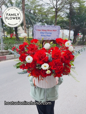 Lẵng hoa tươi chúc mừng sinh nhật, khai trương, sự kiện, hội nghị tại Hà Nội