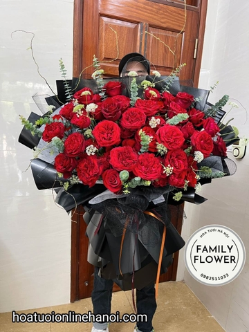 Bó hoa Valentine , hoa mùng 8/3 . bó hoa khổng lồ tặng người yêu ở HÀ NỘI.