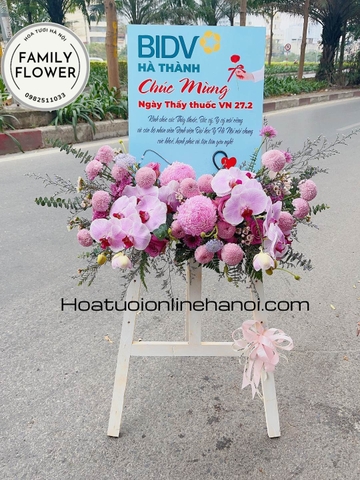 Kệ hoa chúc mừng ngày thầy thuốc Việt Nam 27/2 tại Hà Nội