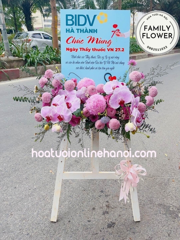 Kệ hoa chúc mừng ngày thầy thuốc Việt Nam 27/2 tại Hà Nội