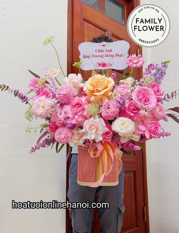 Lẵng hoa chúc mừng ngày quốc tế phụ nữ 8 tháng 3 ở quận ĐỐNG ĐA - HÀ NỘI