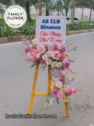 Kệ hoa hiện đại chúc mừng khai trương sang trọng tại HÀ NỘI . ĐẶT HOA ONLINE HÀ NỘI