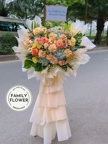 Kệ hoa chúc mừng khai trương quận Ba Đình ! Hoa khai trương Ba Đình