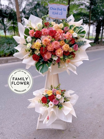 Kệ hoa chúc mừng ở quận Cầu Giấy , Ba Đình Hà Nội! Mua hoa tươi Hà Nội