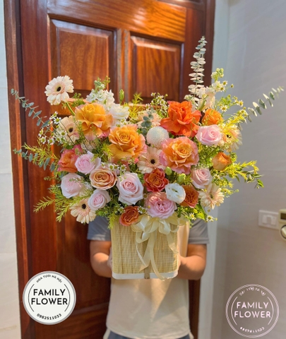  Lẵng hoa chúc mừng ngày phụ nữ Việt Nam 20 tháng 10 ở Cầu Giấy , Đống Đa Hà Nội