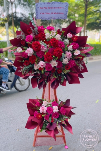 Kệ hoa chúc mừng khai giảng ở Hà Nội ! Hoa khai giảng hà nội, hoa tươi Hà Nội