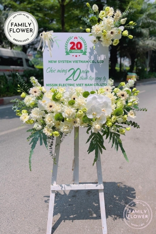 Kệ hoa khung tranh chúc mừng kỷ niệm thành lập công ty , sự kiện , hội nghị ở Hà Nội ! Điện hoa hà nội