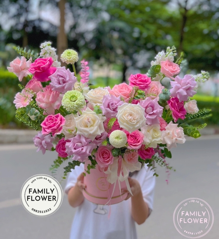 Hộp hoa hoa tặng chúc mừng ở quận Hoàn Kiếm , Hai Bà Trưng Hà Nội ! Hoa tươi Hà Nội