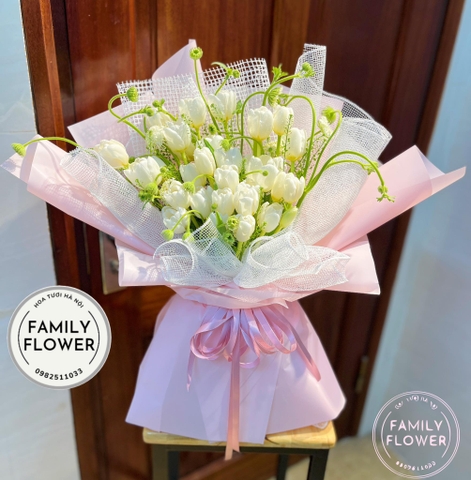 Bó hoa tulip tặng người yêu đẹp ở quận Cầu Giấy , Ba Đình Hà Nội ! Mua hoa tulip Hà Nội