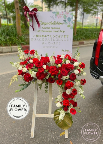 Kệ hoa khung tranh chúc mừng sự kiện , khai trương ở quận Cầu Giấy  Hà Nội, hoa tươi Hà Nội