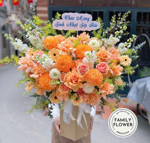 Lẵng hoa tặng sếp ở Hà Nội ! Hoa sinh nhật Hà Nội !