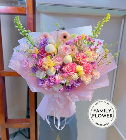 Bó hoa tặng sinh nhật , chúc mừng ở quận Cầu Giấy Hà Nội ! Hoa tươi Hà Nội