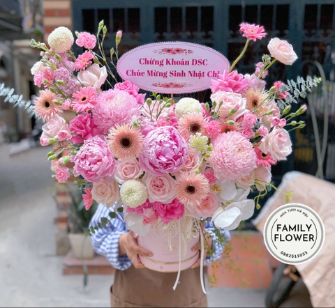 Lẵng hoa tặng sinh nhật quận Cầu Giấy Hà Nội ! Hoa sinh nhật Cầu Giấy