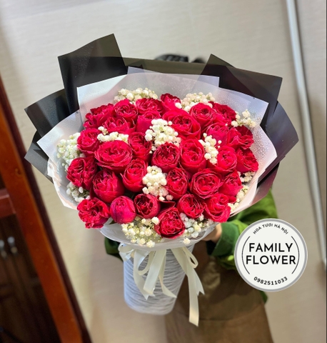 Bó hồng đỏ tặng valentine , mùng 8 tháng 3 ở quận Ba Đình , Cầu Giấy Hà Nội ! Hoa Hà Nội