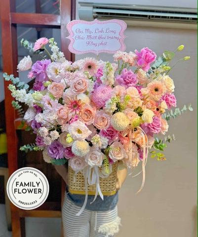 Lẵng hoa mừng khai trương hồng phát quận Thanh Xuân Hà Nội ! Hoa khai trương Hà Nội ! Hoa khai trương