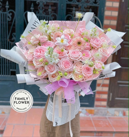 Bó hoa hồng tặng vợ nhân dịp ngày phụ nữ Việt Nam ! Hoa tặng vợ