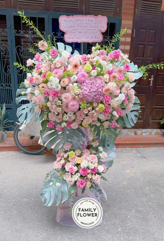Kệ hoa chúc mừng kỷ niệm ngày thành lập công ty ở quận ba đình hà nội