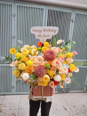 Lẵng hoa tặng sếp, đối tác quan trọng nhân dịp lên chức - Hoa tặng sếp tại Hà Nội