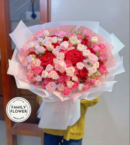 Bó hoa tặng bạn gái nhân dịp valentine Hà Nội ! Mua hoa valentine Hà Nội