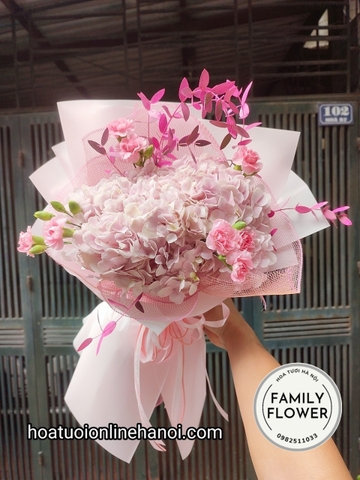 Bó hoa cẩm tú cầu đẹp tại Hà Nội - Hoa tươi Cầu Giấy - Điện hoa Hà Nội.