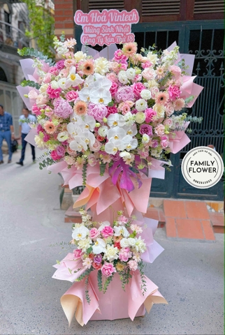 Kệ hoa chúc mừng sinh nhật công ty quận Cầu Giấy ! Hoa chúc mừng quận Cầu Giấy