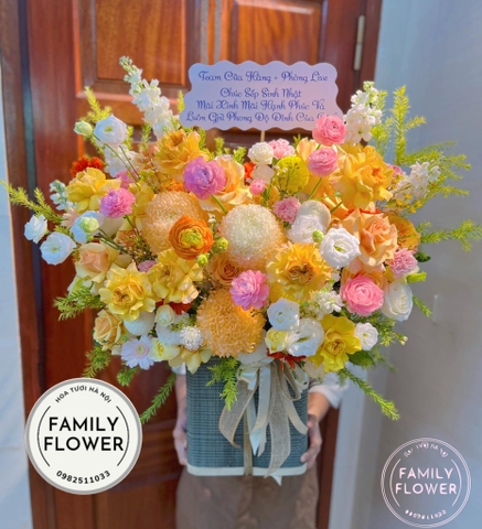 Lẵng hoa tặng chúc mừng sinh nhật quận Tây Hồ Hà Nội ! Đặt hoa online Hà Nội, hoa tươi Hà Nội