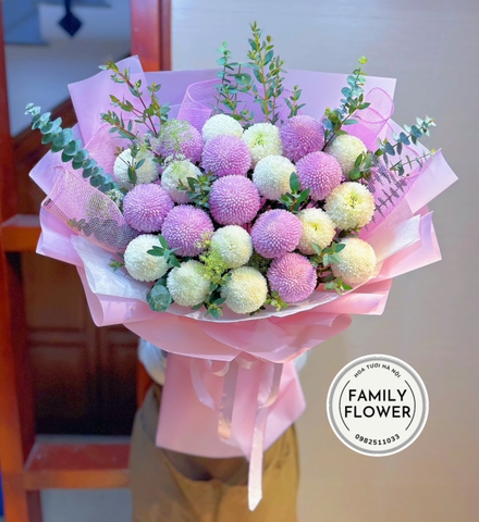 Bó hoa ping-pong tặng sinh nhật ở Hà Nội ! Hoa sinh nhật Hà Nội