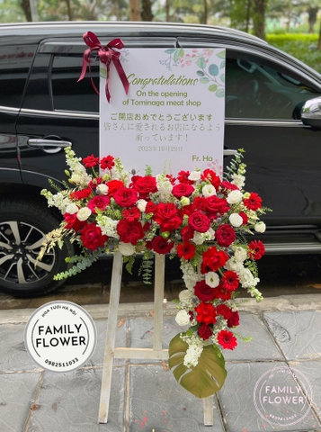 Kệ hoa khung tranh chúc mừng sự kiện , khai trương ở quận Cầu Giấy  Hà Nội, hoa tươi Hà Nội