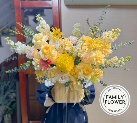 Hoa tặng 8 tháng 3! Hoa tươi Hà Nội! Family flower hoa tươi Cầu Giấy!
