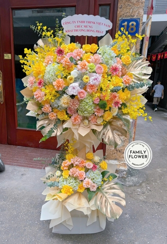 Kệ hoa chúc mừng . hoa khai trương Hà Nội . hoa tươi Hà Nội