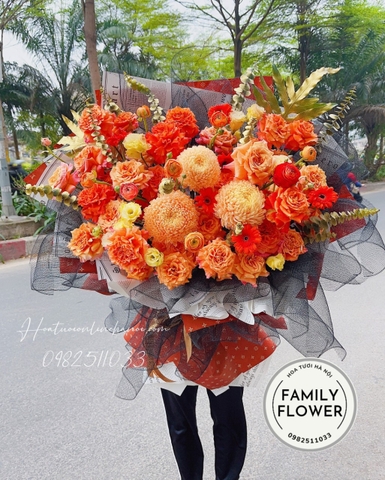 Bó hoa khổng lồ tặng người yêu ! Khiến nàng say đắm ! Bó hoa khổng lồ Hà Nội