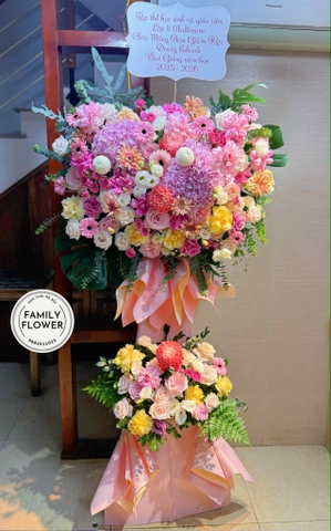 Kệ hoa chúc mừng khai giảng quận Cầu Giấy Hà Nội ! Hoa khai giảng Hà Nội