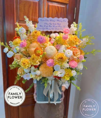 Lẵng hoa tặng chúc mừng sinh nhật quận Tây Hồ Hà Nội ! Đặt hoa online Hà Nội, hoa tươi Hà Nội