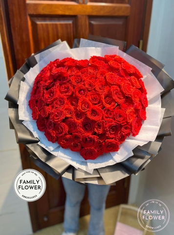 Bó hoa trái tim tặng người yêu ở Hà Nội ! Hoa hồng đỏ Hà Nội ! Điện hoa Hà Nội