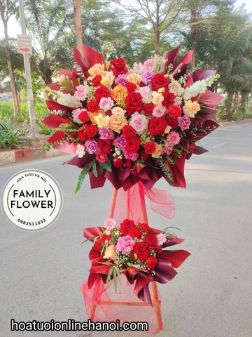 Hoa khai trương! Kệ hoa chúc mừng khai trương tại quận Tây Hồ - Hà Nội , hoa tươi Hà Nội