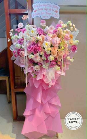 Kệ hoa tông hồng chúc mừng sự kiện , hội nghị quận Hoàn Kiếm ! Tây Hồ Hà Nội ! Hoa sự kiện