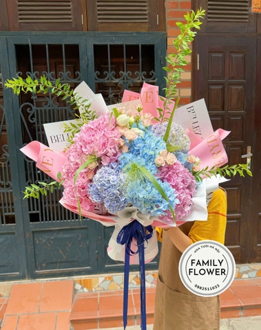 Bó hoa cẩm tú cầu tặng bạn gái ! Hoa cẩm tú cầu Hà Nội ! Mua hoa cẩm tú cầu  hà nội
