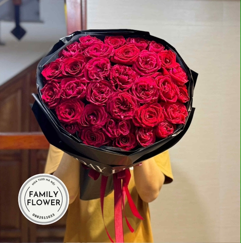 Bó hoa hồng đỏ tặng bạn gái ở quận Tây Hồ ! Hoa hồng đỏ Hà Nội