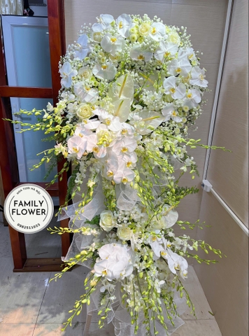 Kệ hoa tang chia buồn , hoa viếng ở quận Ba Đình , Hoàn kiếm Hà Nội ,. Hoa tang ở Hà Nội