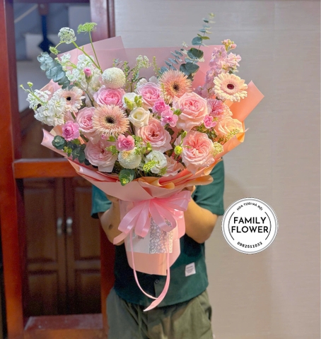 Hoa sinh nhật  - family flower , giao hoa nhanh Hà Nội ! Bó hoa sinh nhật