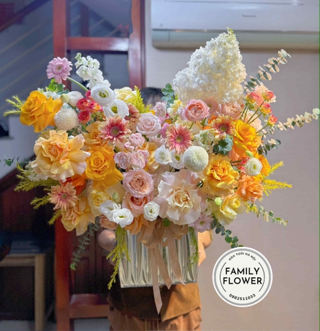 Lẵng hoa chúc mừng sinh nhật ở quận Ba Đình Hà Nội ! Hoa sinh nhật Hà Nội ! Hoa sinh nhật Ba ĐÌNH !