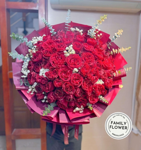 Bó hoa hồng đỏ tặng vợ nhân ngày 8/3 quận Thanh Xuân Hà Nội ! Hoa tươi Hà Nội