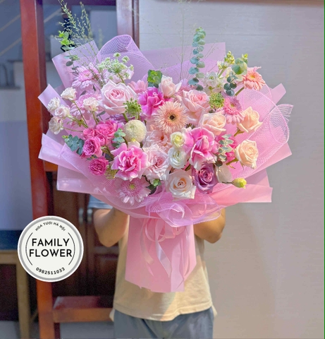 Bó hoa tặng sinh nhật vợ quận Cầu Giấy , Quận Ba Đình Hà Nội ! Hoa sinh nhật Hà Nội