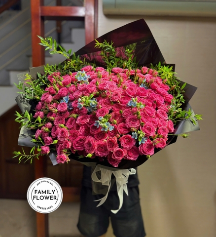 Hồng sophia Hà Nội - bó hoa hồng sophia tặng bạn gái nhân dịp 20 tháng 10 - hoa tươi 20 tháng 10
