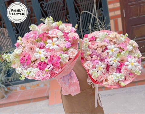 Bó hoa hồng sinh nhật tặng sinh nhật vợ ở Hà Nội ! Mua hoa tặng vợ Hà Nội