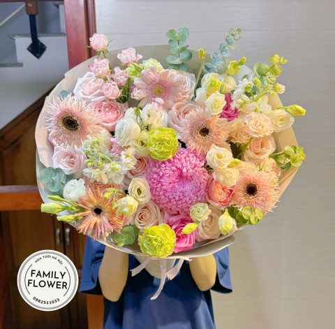 Hoa tặng sinh nhật! Bó hoa sinh nhật quận Cầu Giấy ! Family flower hoa sinh nhật cầu giấy
