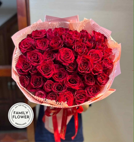 Bó hoa hồng đỏ tặng người yêu quận Hoàn Kiếm Hà Nội ! Hoa hồng đỏ Hoàn Kiếm