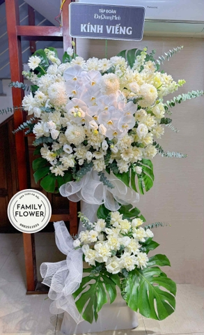 Kệ hoa tang ở Hà Nội , hoa chia buồn ! Kệ hoa viếng ! Mua hoa tang Hà Nội