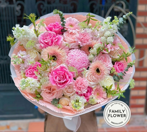 Bó hoa tặng bạn gái người yêu quận Ba Đình ! Family flower hoa sinh nhật Ba Đình