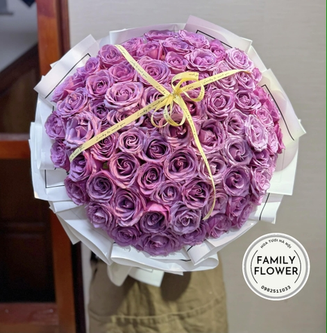 Bó hoa hoa hồng tím tặng mẹ ! Tặng vợ ! Hoa sinh nhật Ba Đình ! Hoa tươi Ba Đình